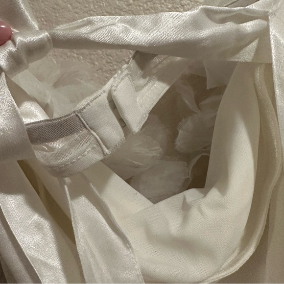 NWT | For Love & Lemons Mila Mini Bridal Dress Small with Removeable Sleeves - Picture 8 of 11